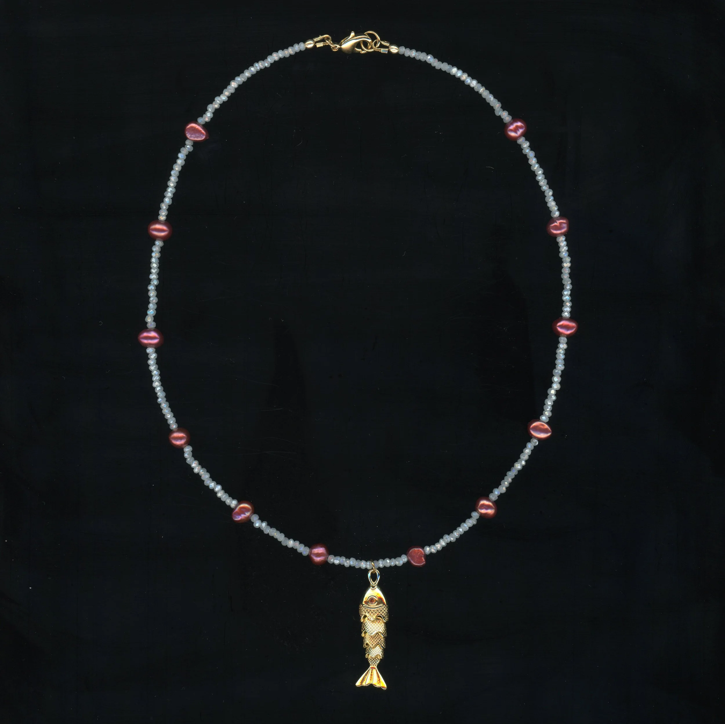 Fish Pendant - Czech Crystal