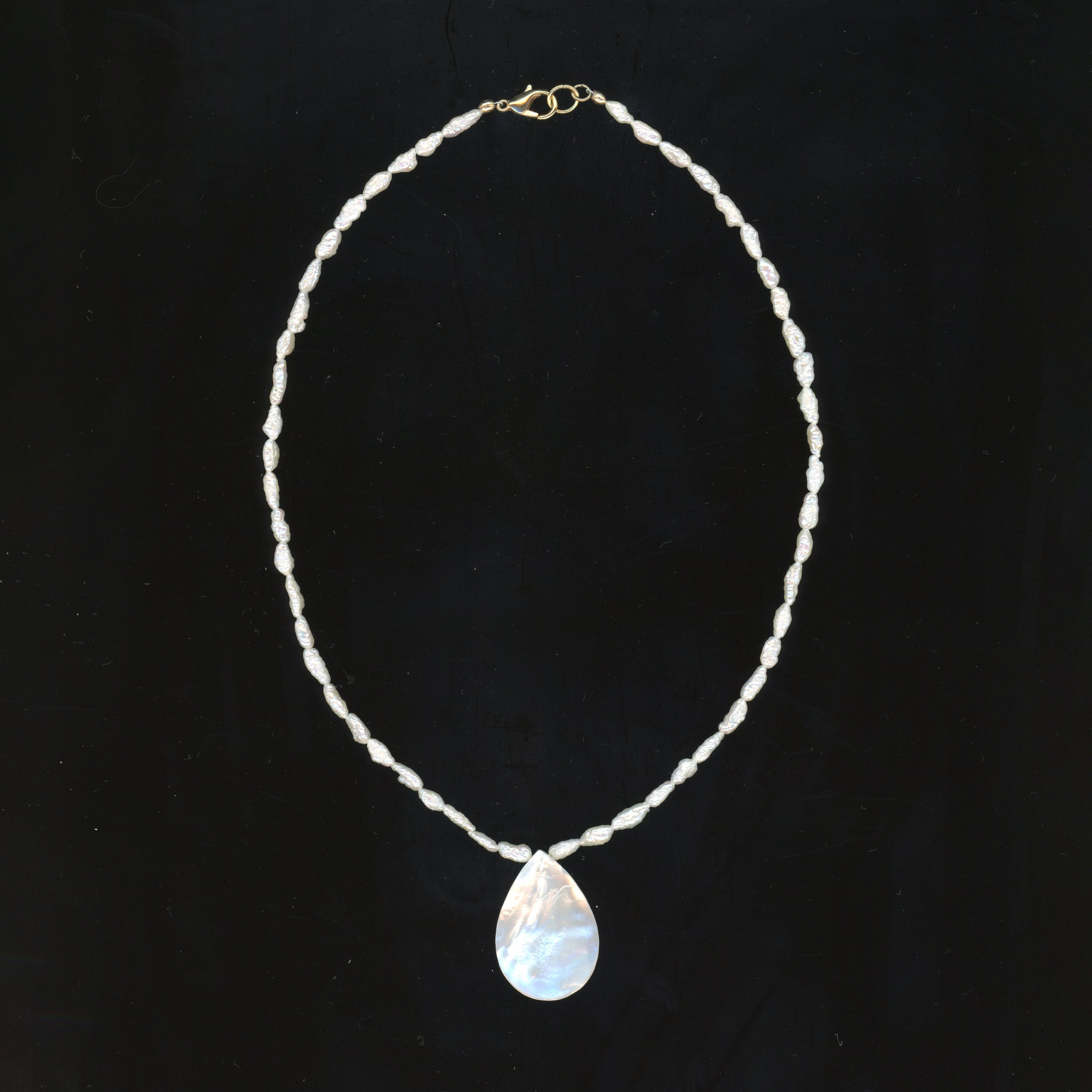 Mother of Pearl Teardrop - Freshwater Pearl