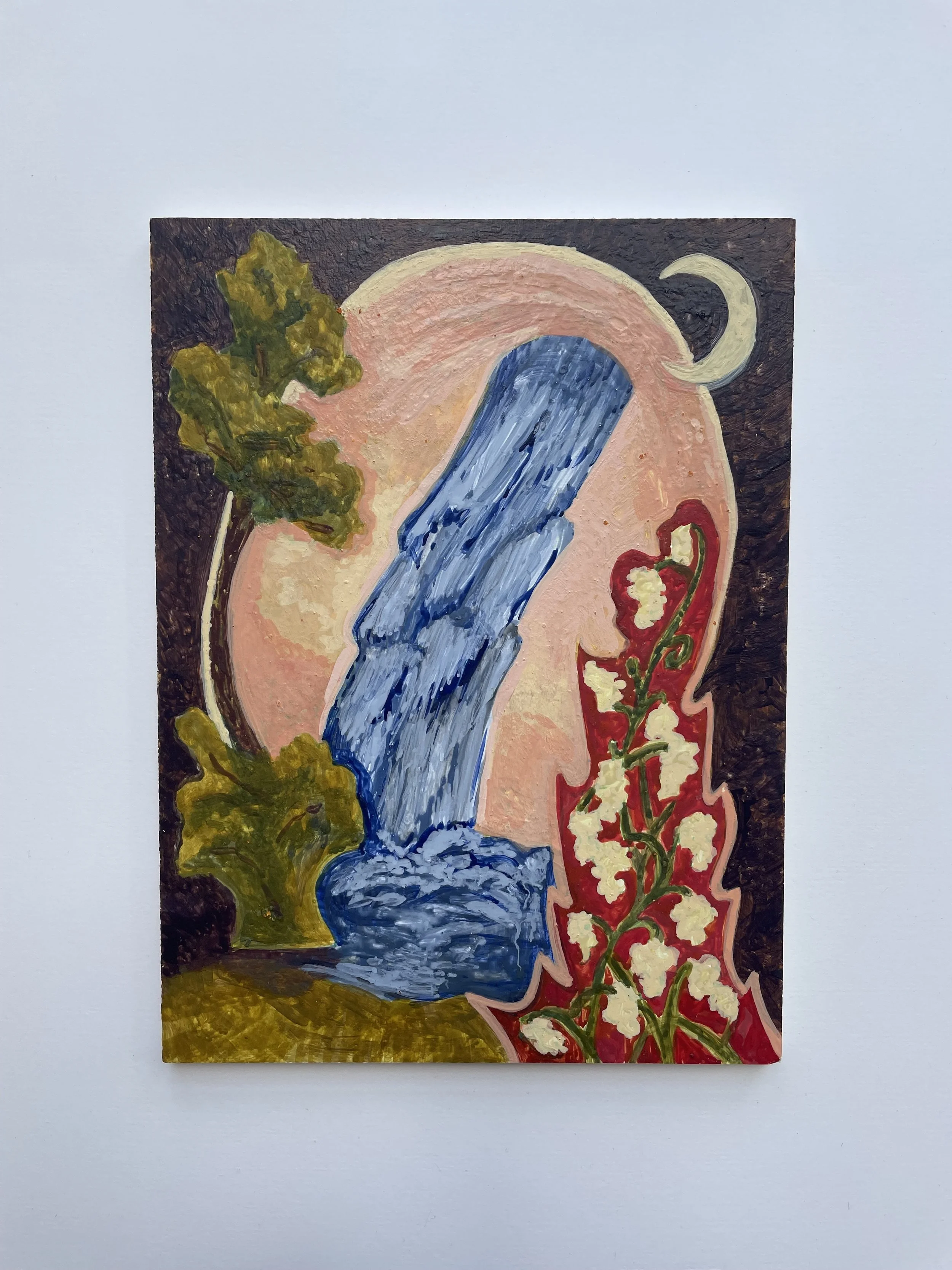 "midnight aperture"
egg tempera on panel 
7in x 9.5in 
2023