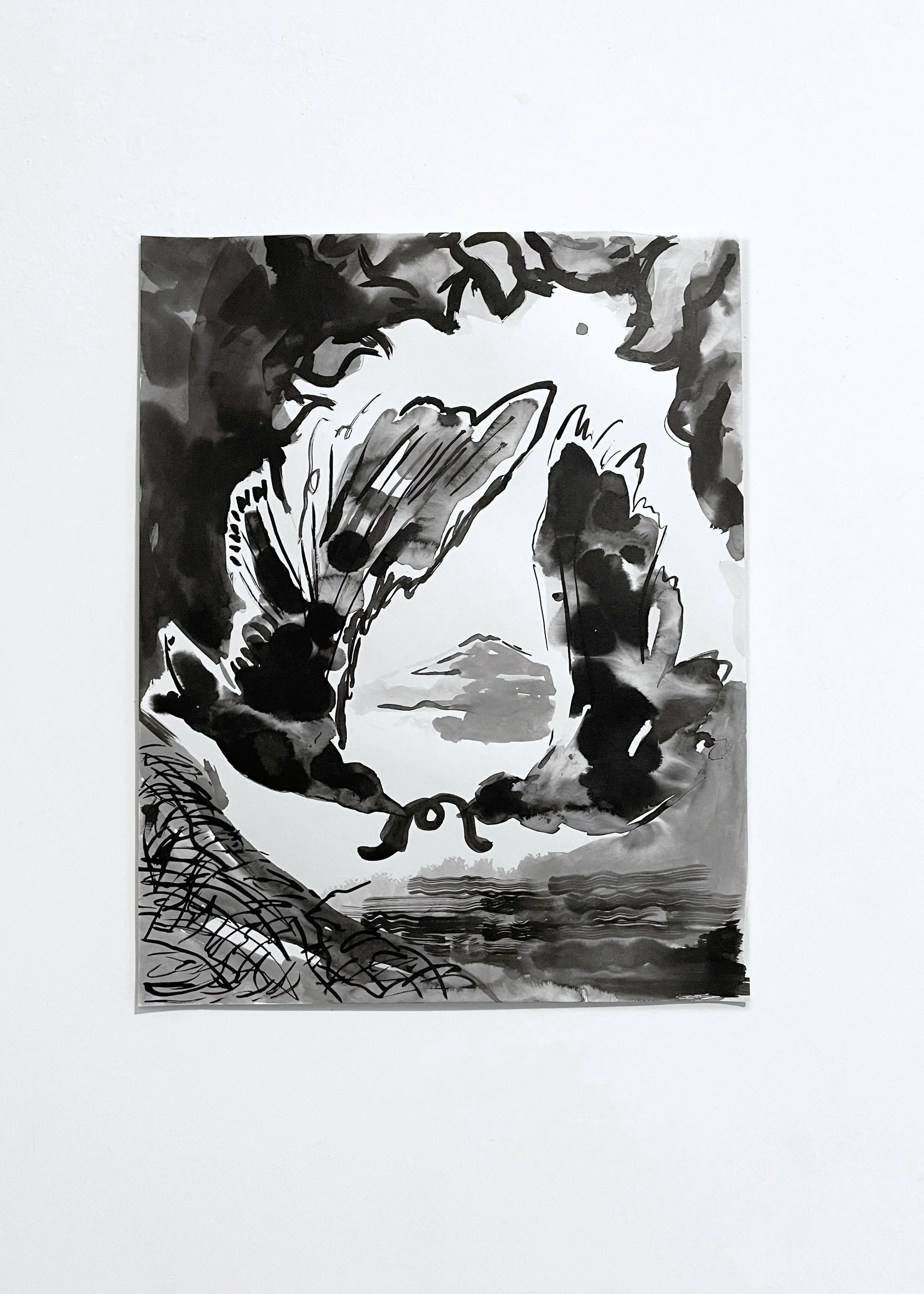 "the fight on harvest moon"
ink on paper
11in x 14in
2024