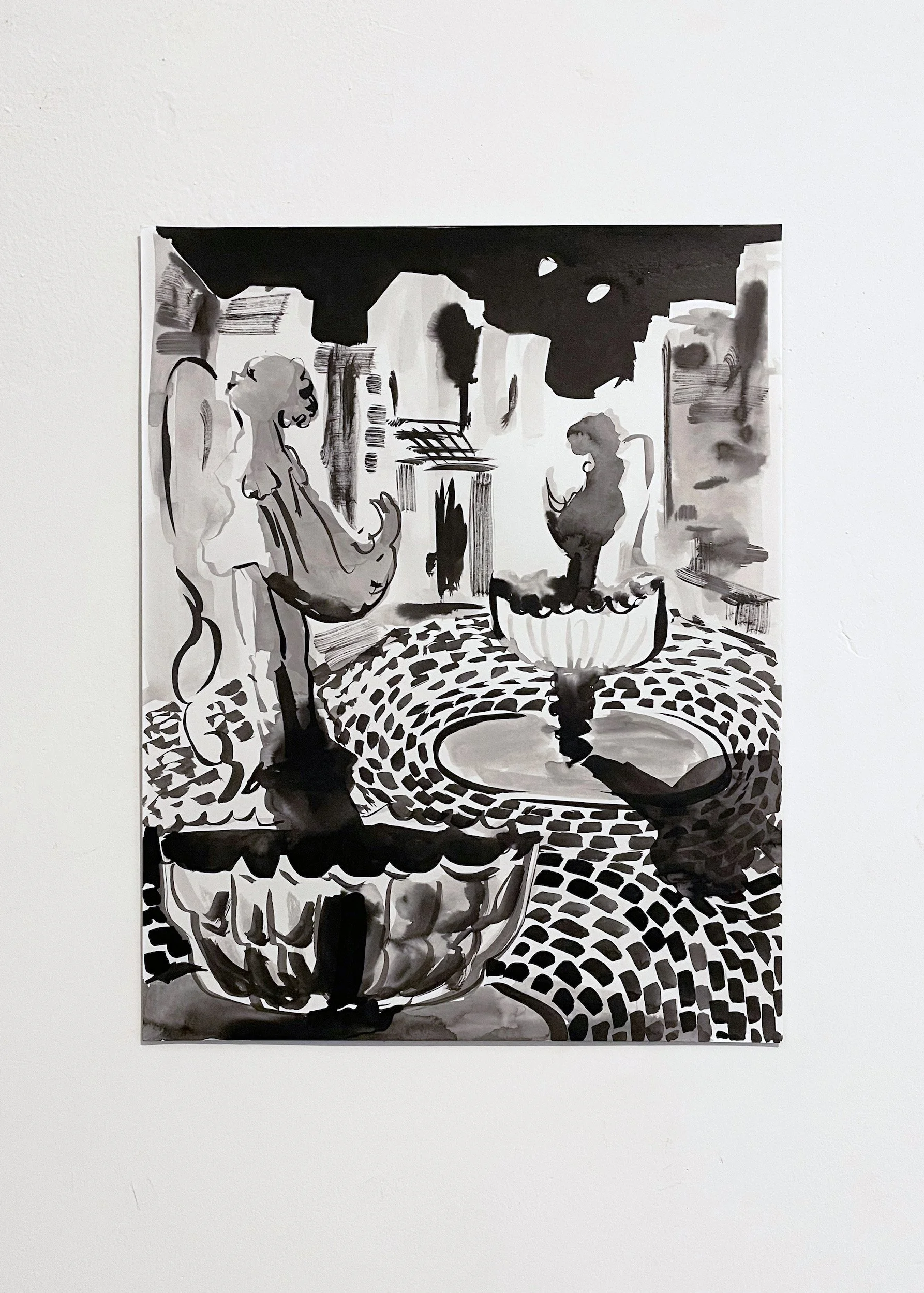 "twins of the northwest"
ink on paper
11in x 14in 
2024