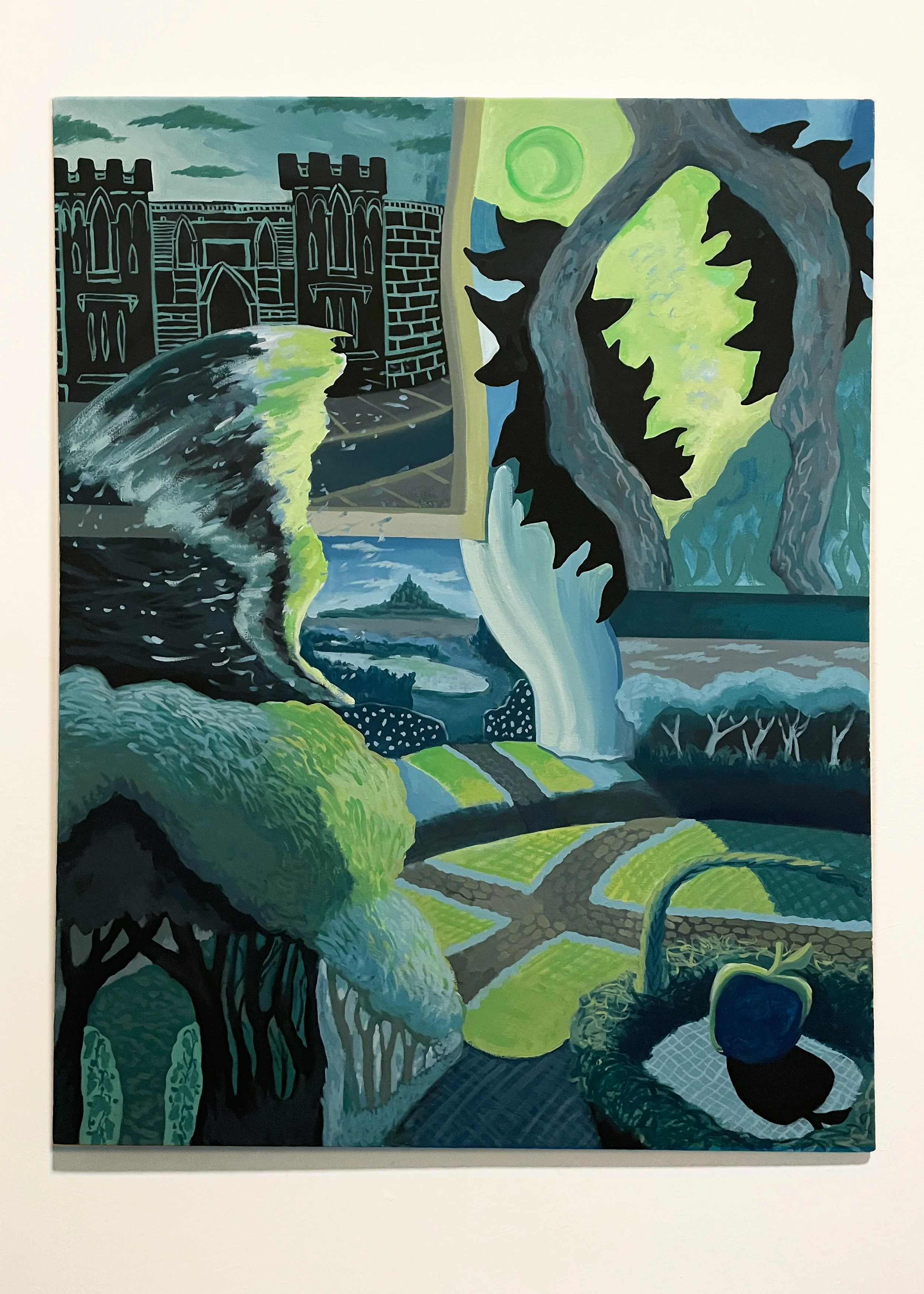 "not in Kansas anymore"
flashe on canvas 
48in x 36in 
2025