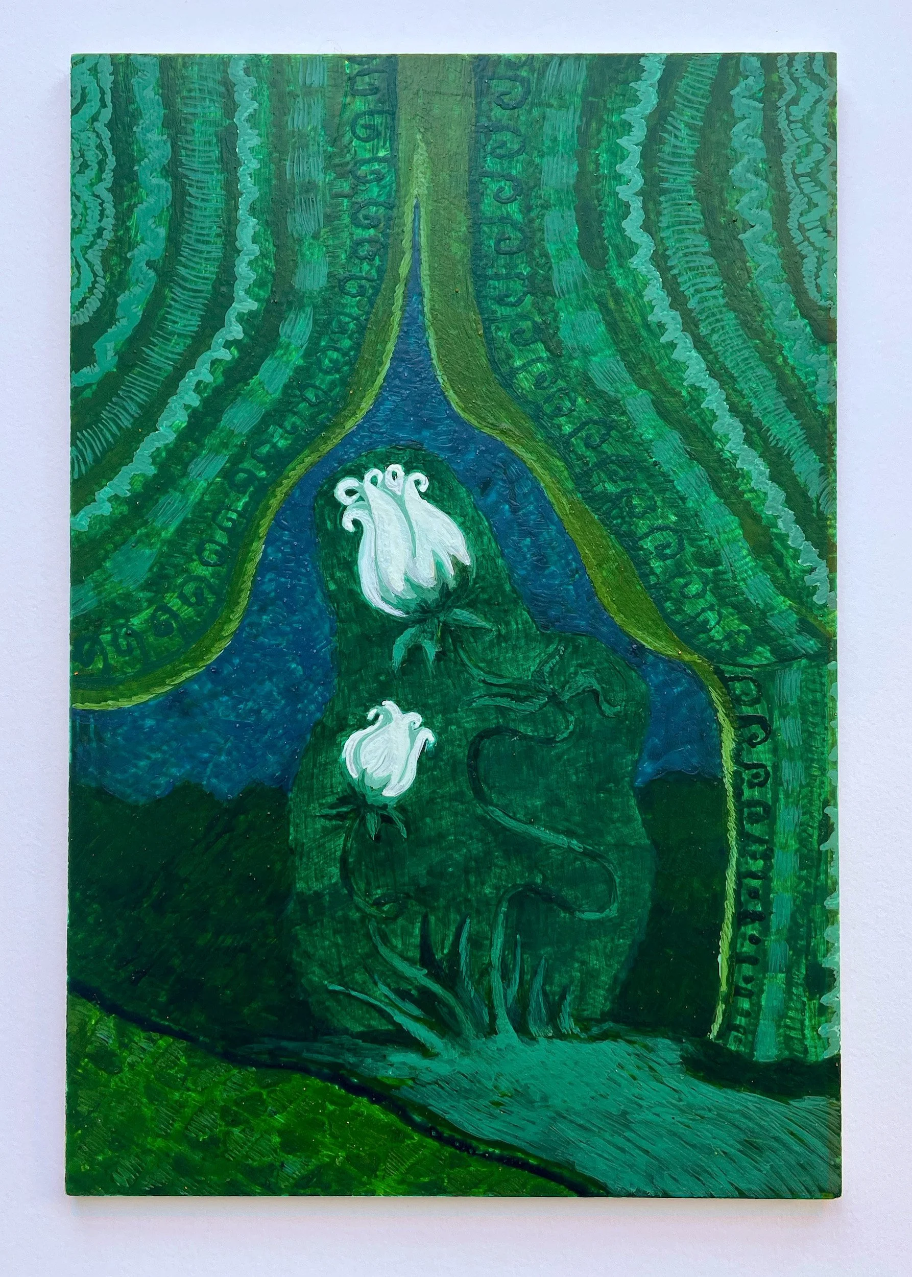 "only ones"
egg tempera on panel
12in x 8in 
2023