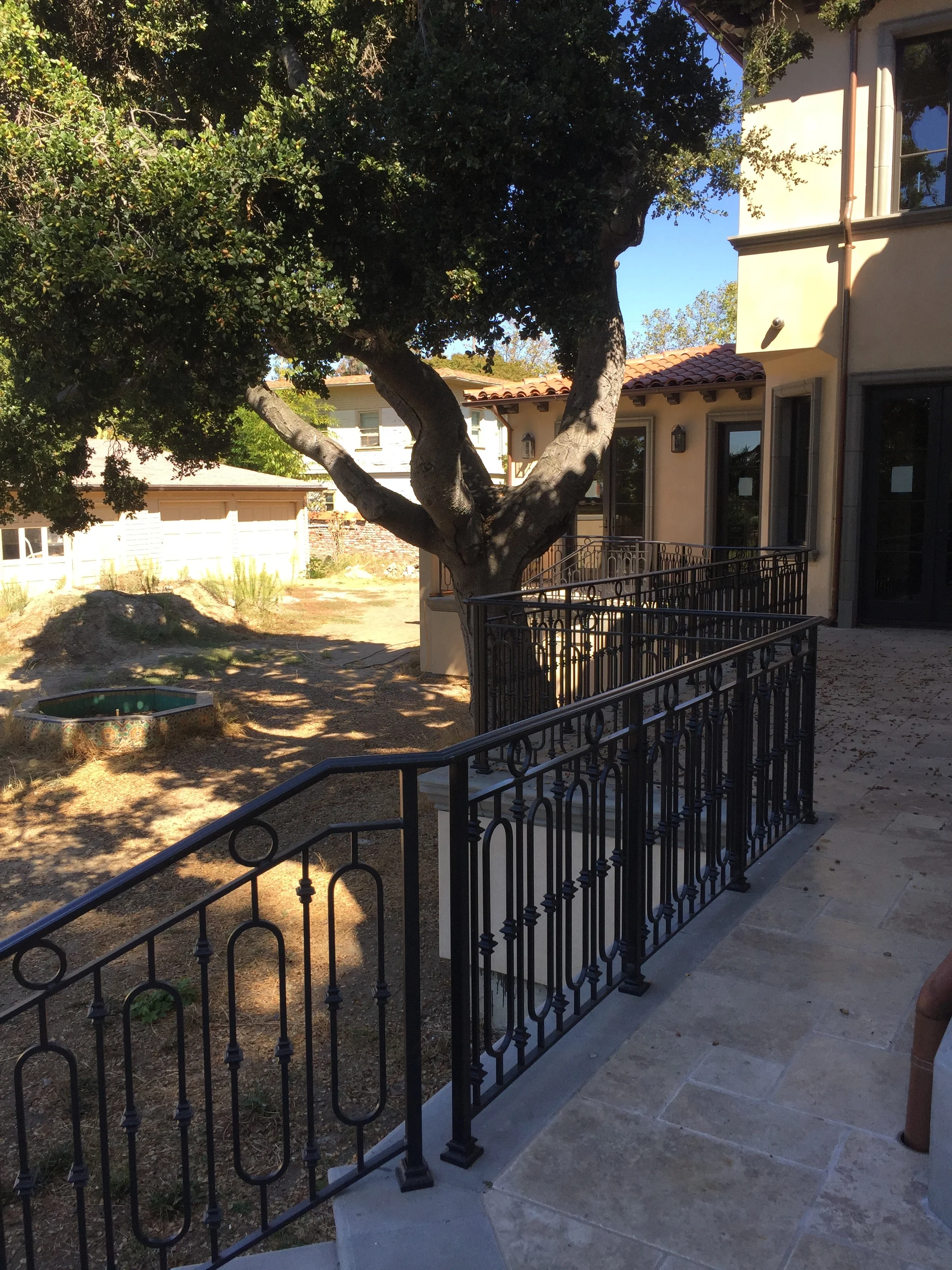   Classic Spanish-Mediterranean Railings   These railings blend seamlessly into the architecture of this historic Spanish-Mediterranean estate home. 