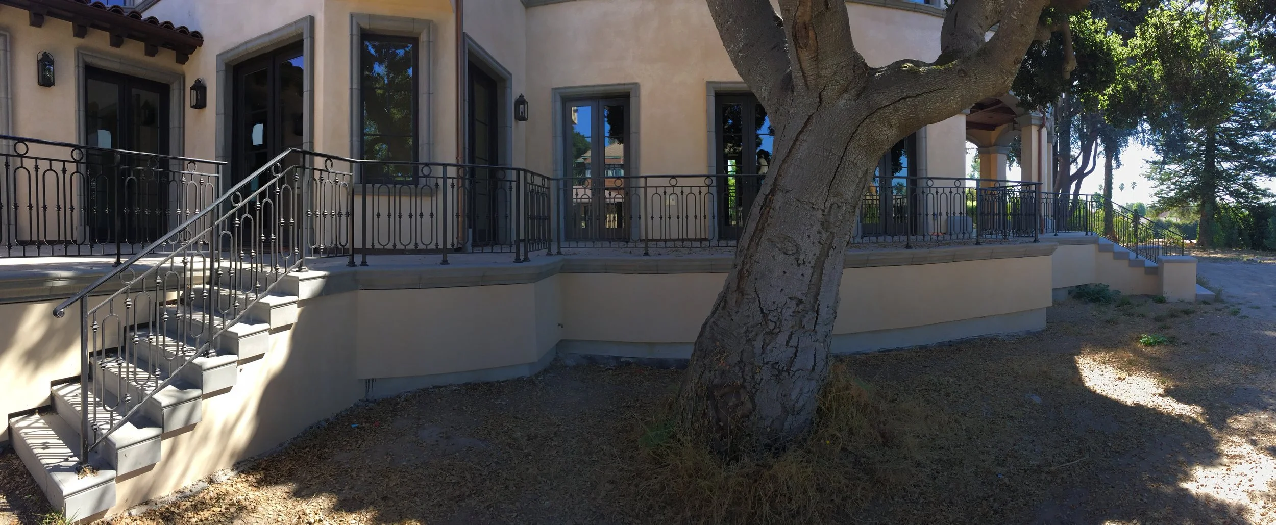   Classic Spanish-Mediterranean Railings   These railings blend seamlessly into the architecture of this historic Spanish-Mediterranean estate home. 