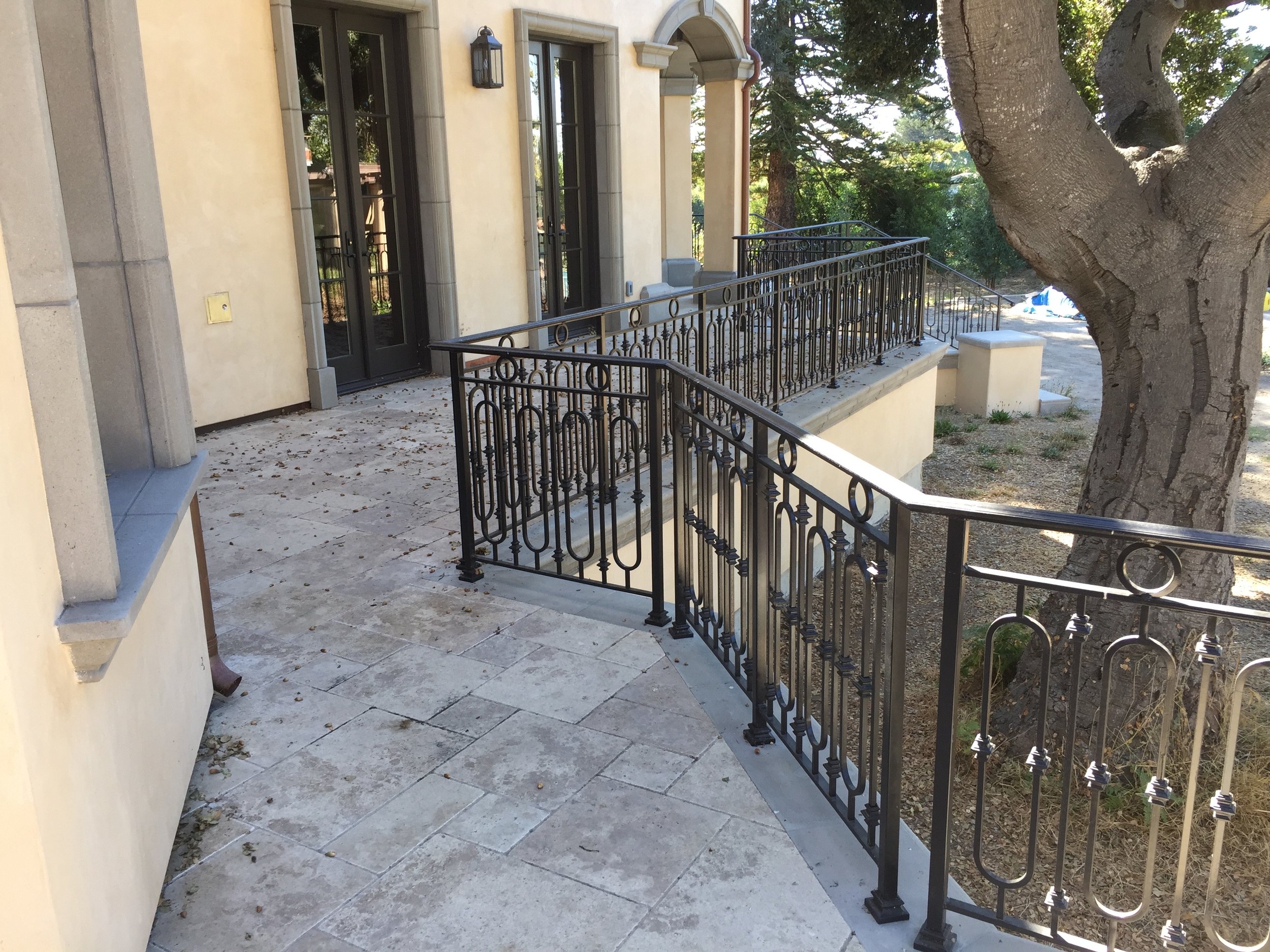   Classic Spanish-Mediterranean Railings   These railings blend seamlessly into the architecture of this historic Spanish-Mediterranean estate home. 