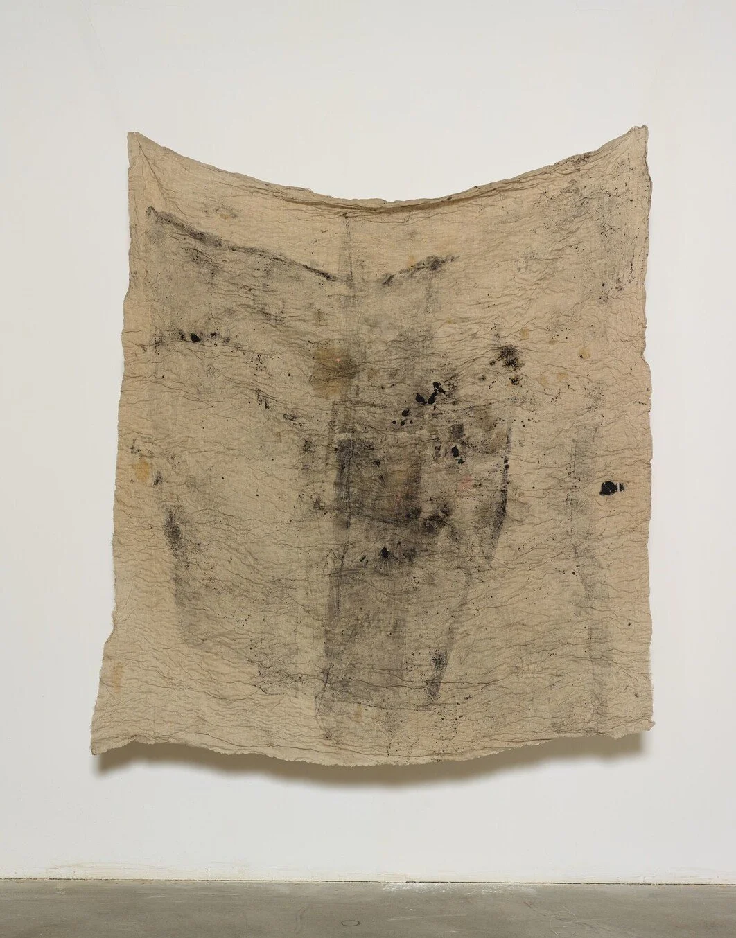 Her everything 1, wool and oil on linen, approx 70 x 80 inches, 2016