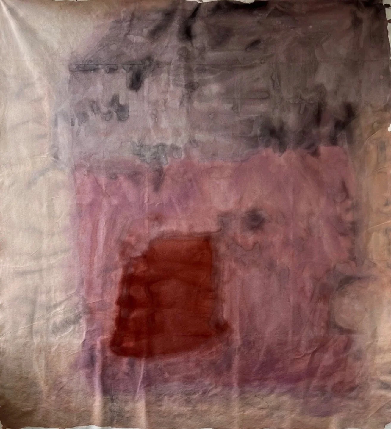 Beating Heart, 92 x 84 inches, flashe on canvas, 2024