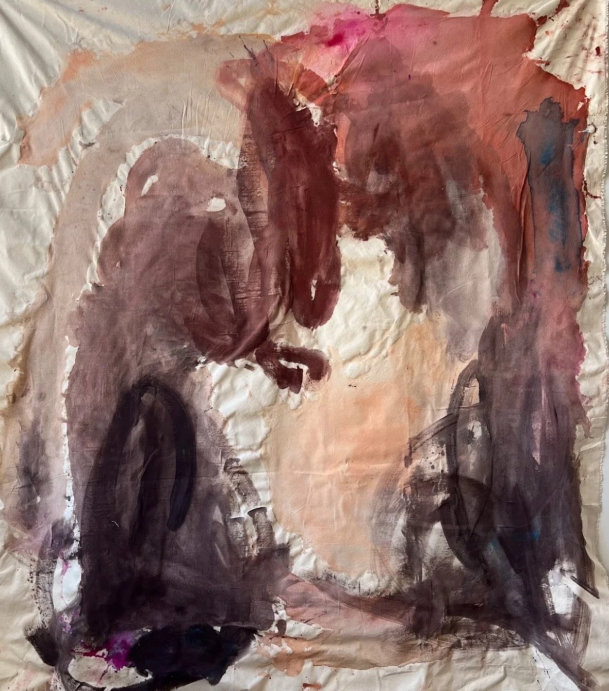 Bean, 84 x 65 inches, flashe on canvas, 2024