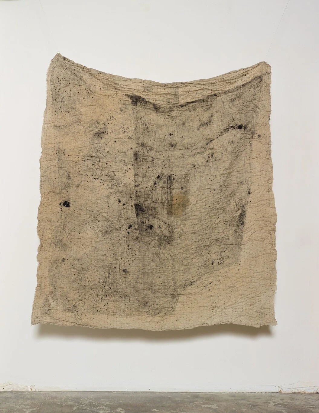 Her everything 2, wool and oil on linen, approx 70 x 80 inches, 2016