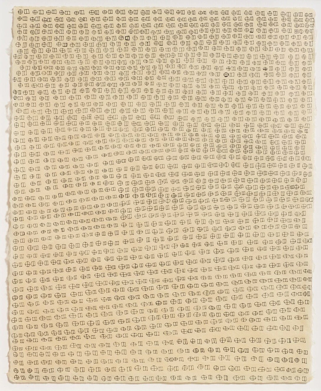 faintly negative, ink on paper, 14 x 18 inches, 2016