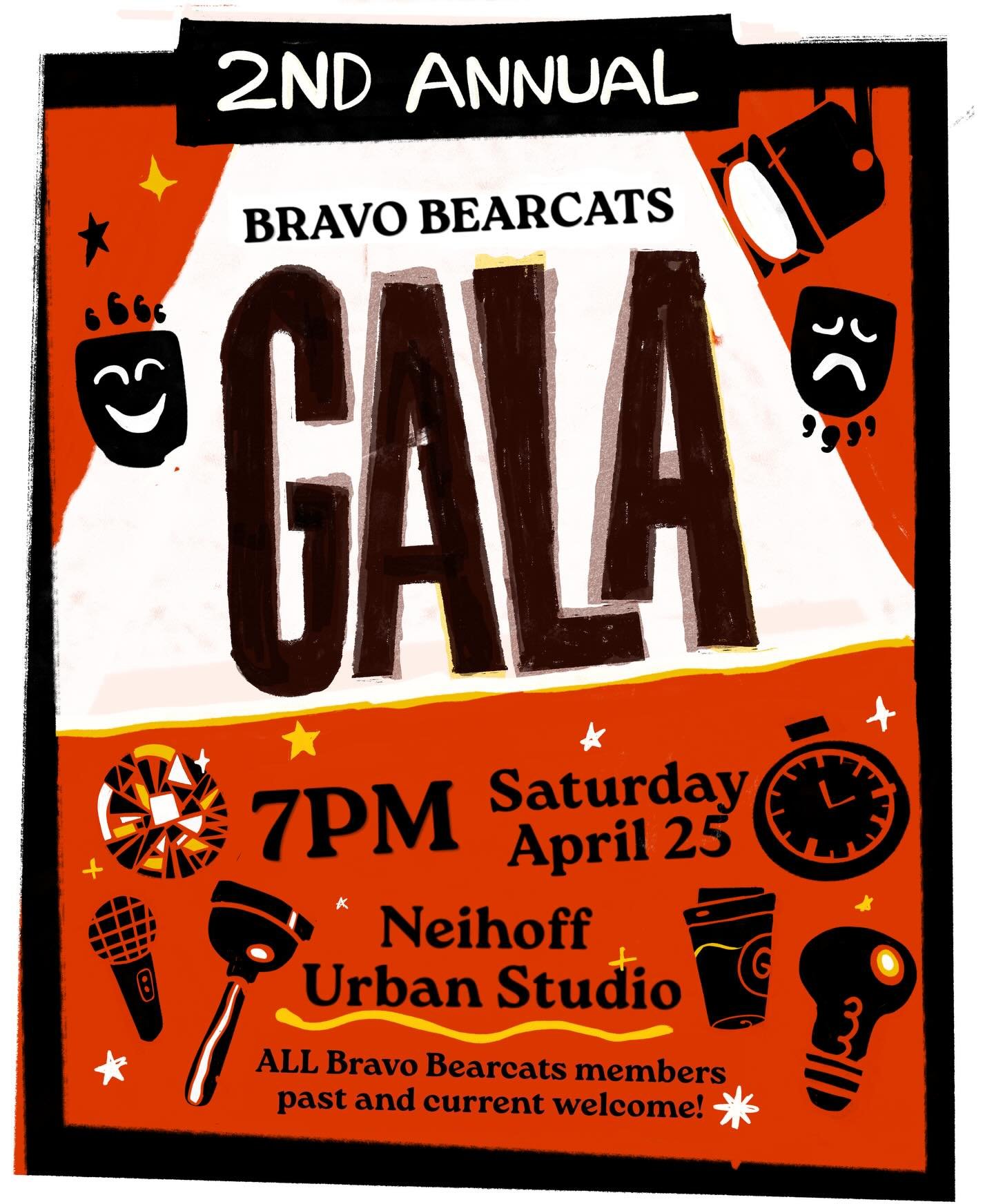 Come celebrate our incredible 2025/2026 season with us tonight at the 2nd annual BRAVO BEARCATS GALA!! This social event will recap the moments that made this year so amazing and usher in the next! Anyone who has ever been involved in ANY capacity en