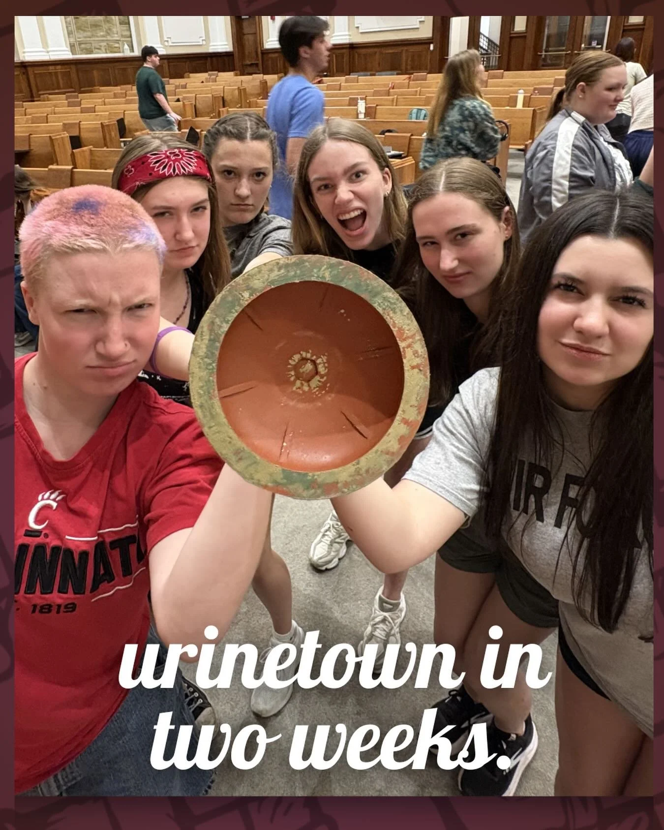 can you believe there are LESS than two weeks until Urinetown on April 17th and 18th?? Have you reserved your free tickets in our bio yet??? What are you DOING.

*DISCLAIMER*
Bravo Bearcats at the University of Cincinnati is registered with the Unive