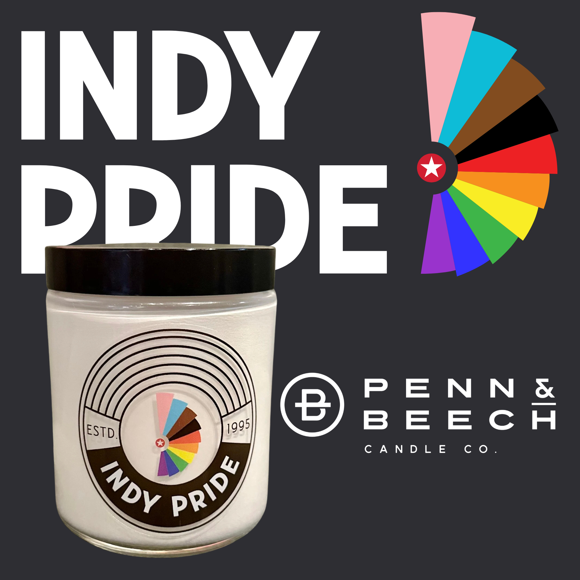 Indy Pride Candle by Penn & Beech
