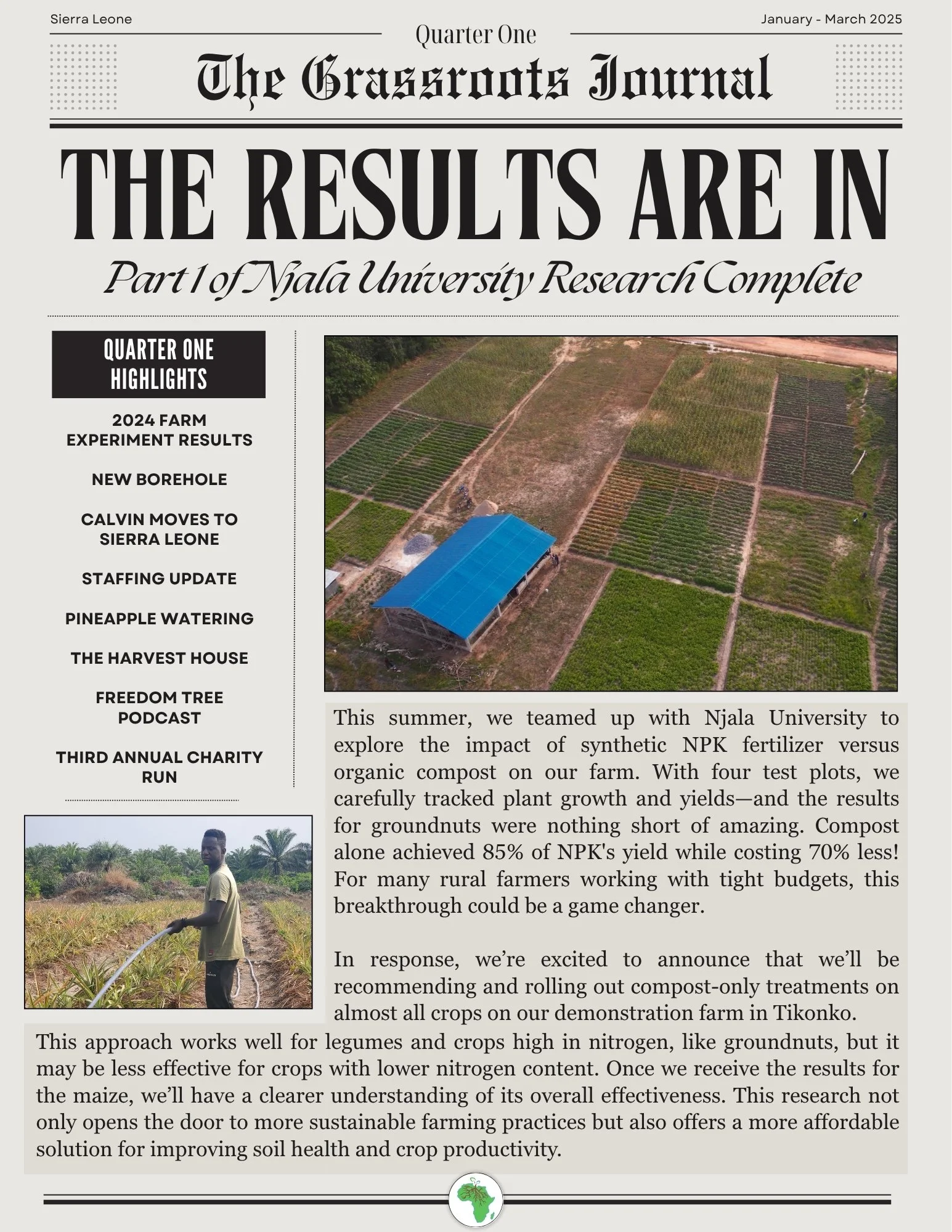cover page newsletter 2025 quarter 1
