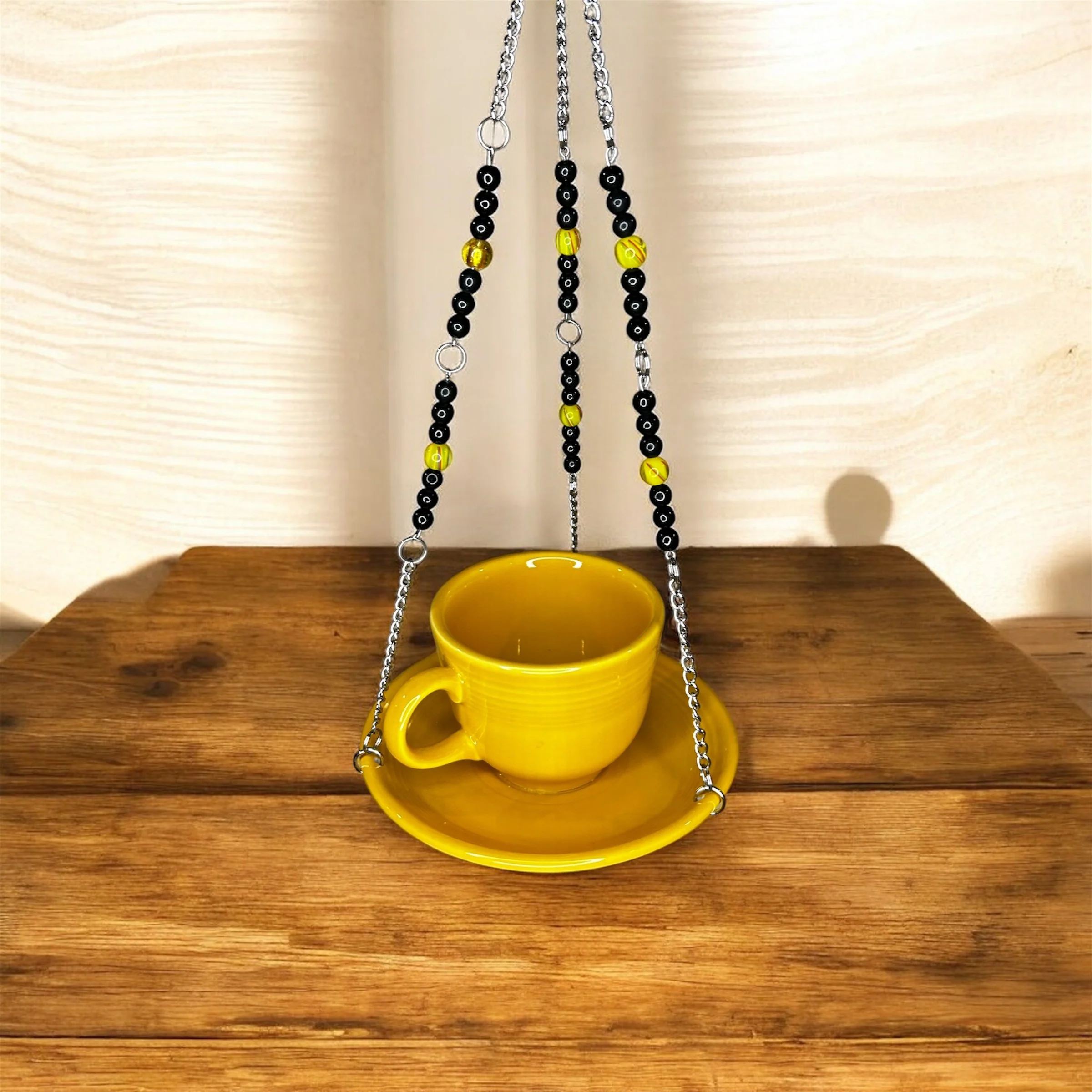 Tea Cup Bird Feeder - Vintage Fiestaware