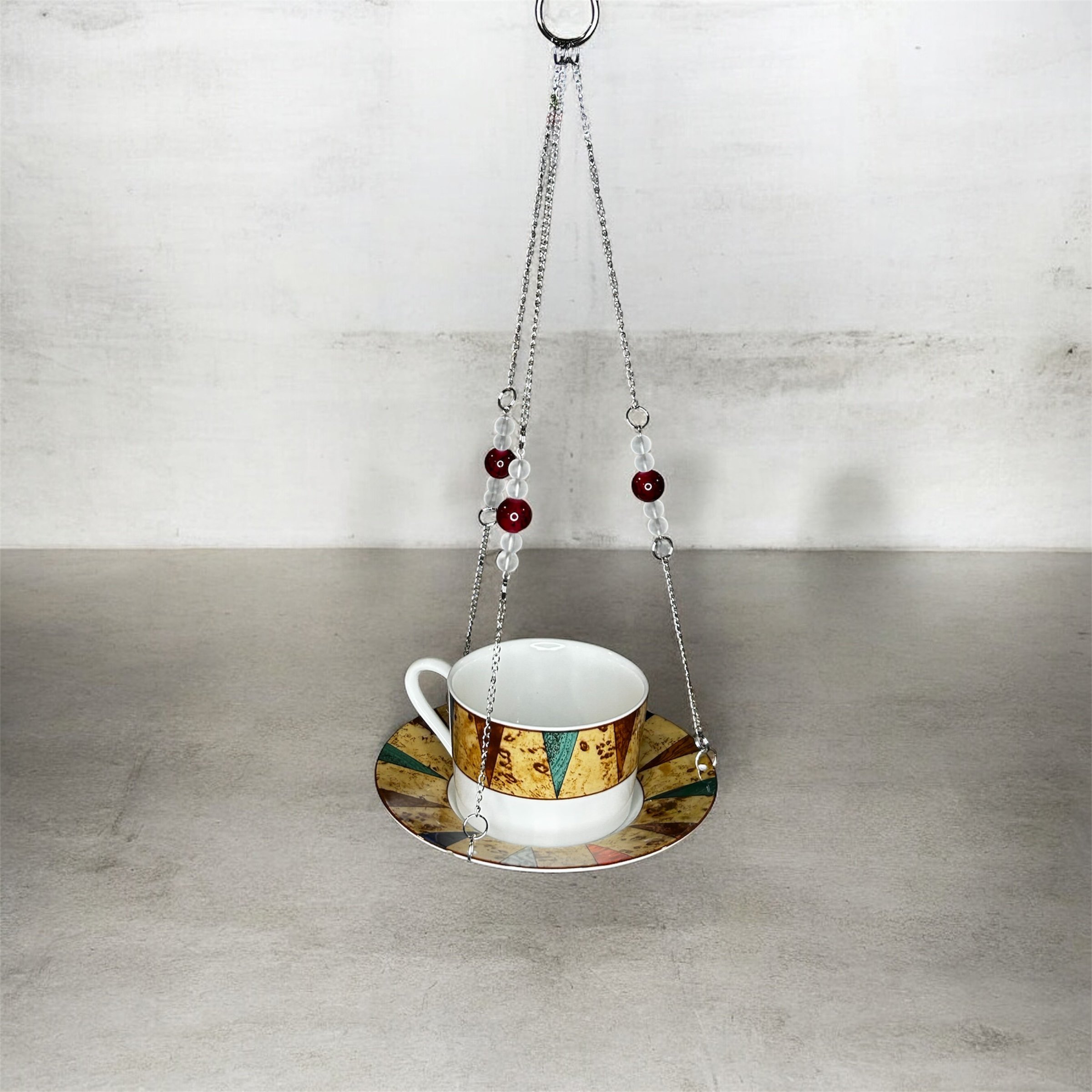 Tea Cup Bird Feeder- Christopher Stuart Optima Villa D'Este