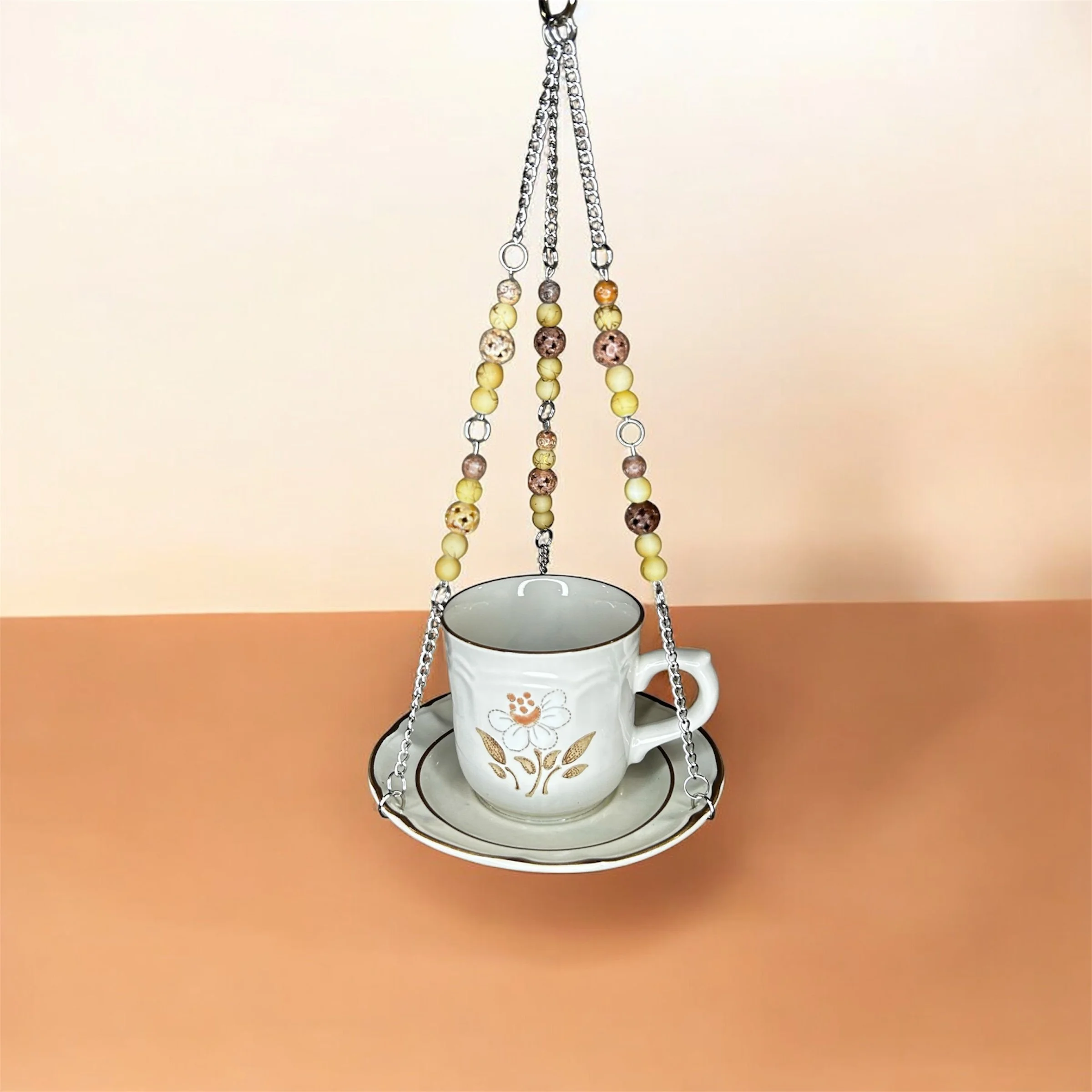Tea Cup Bird Feeder- Mayblossom