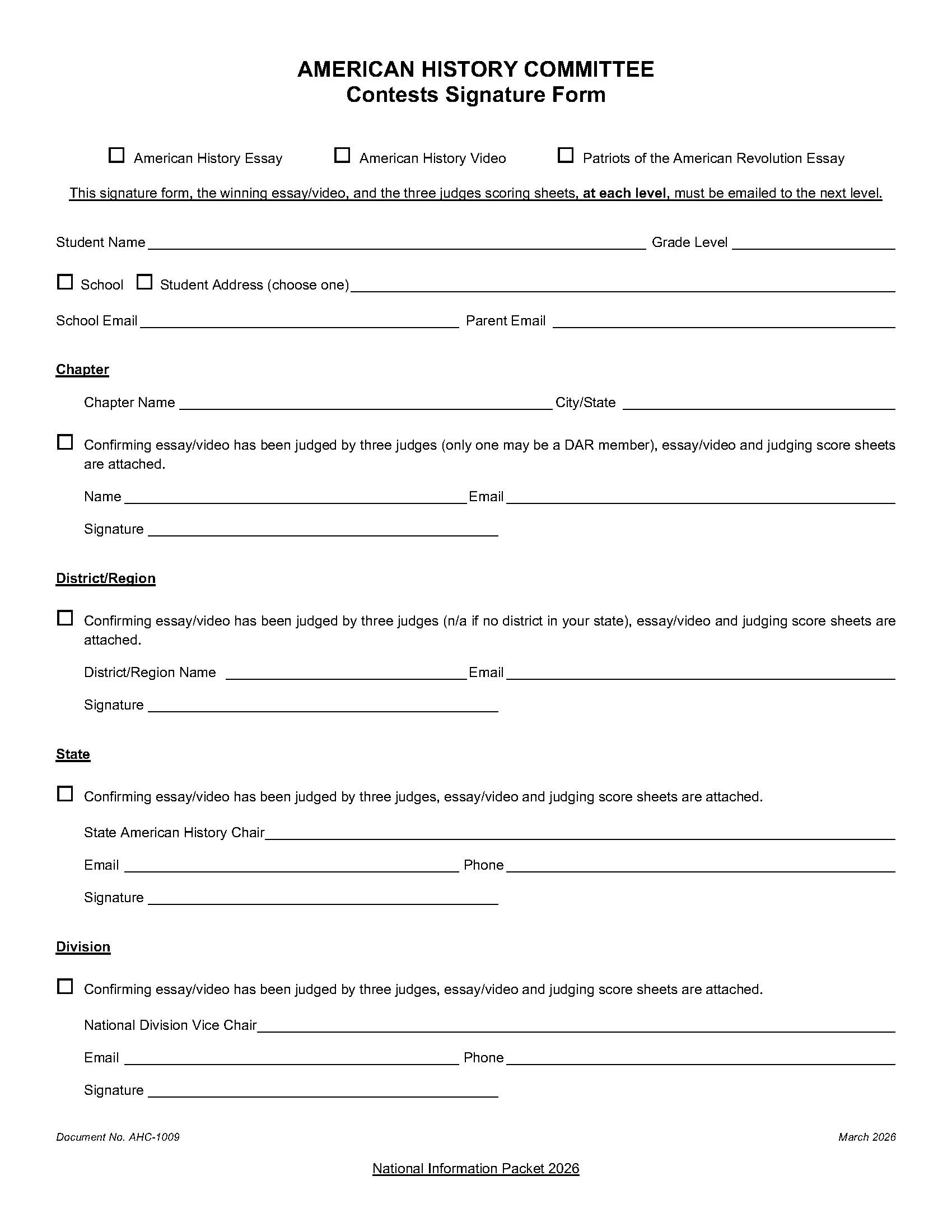 Required cover sheet