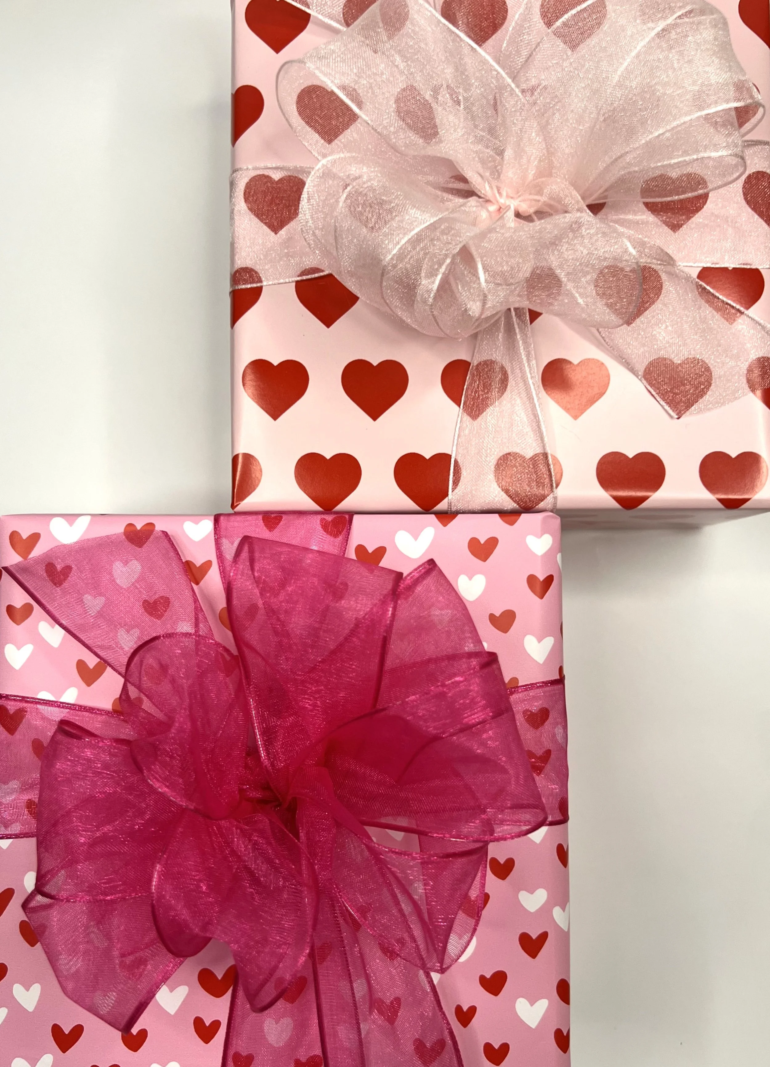 Wrapping Valentine's pouf bows.jpeg