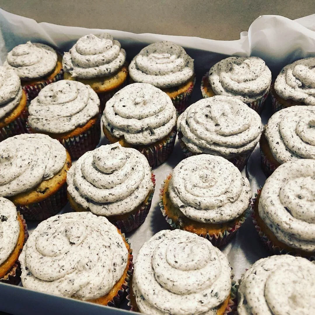 Oreo Cookie Cupcakes with Oreo Cookie Icing (By the Dozen)