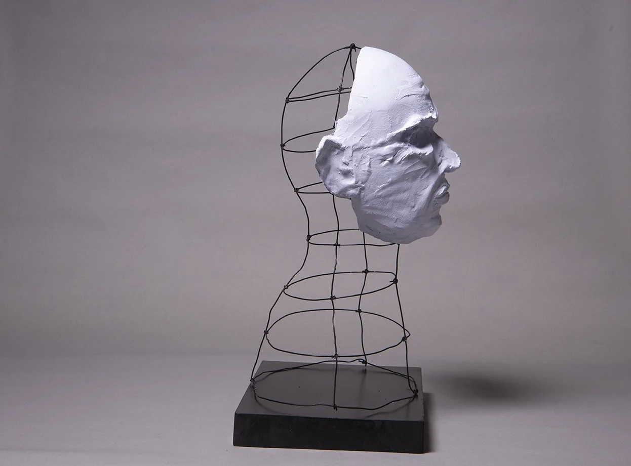 Last (detail), 2021, resin, wire, latex paint,  12 x 14 x 10 in