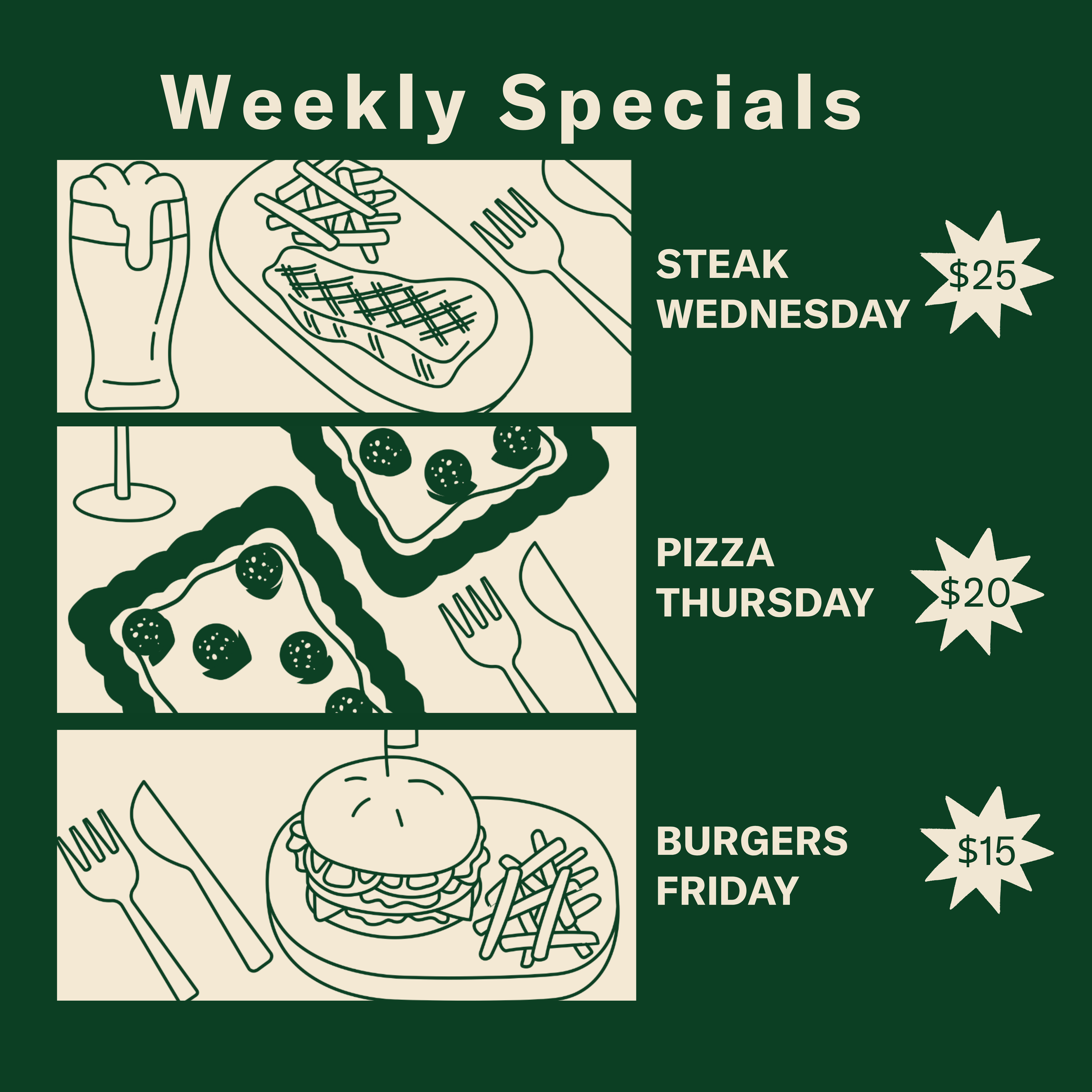 Weekly specials 