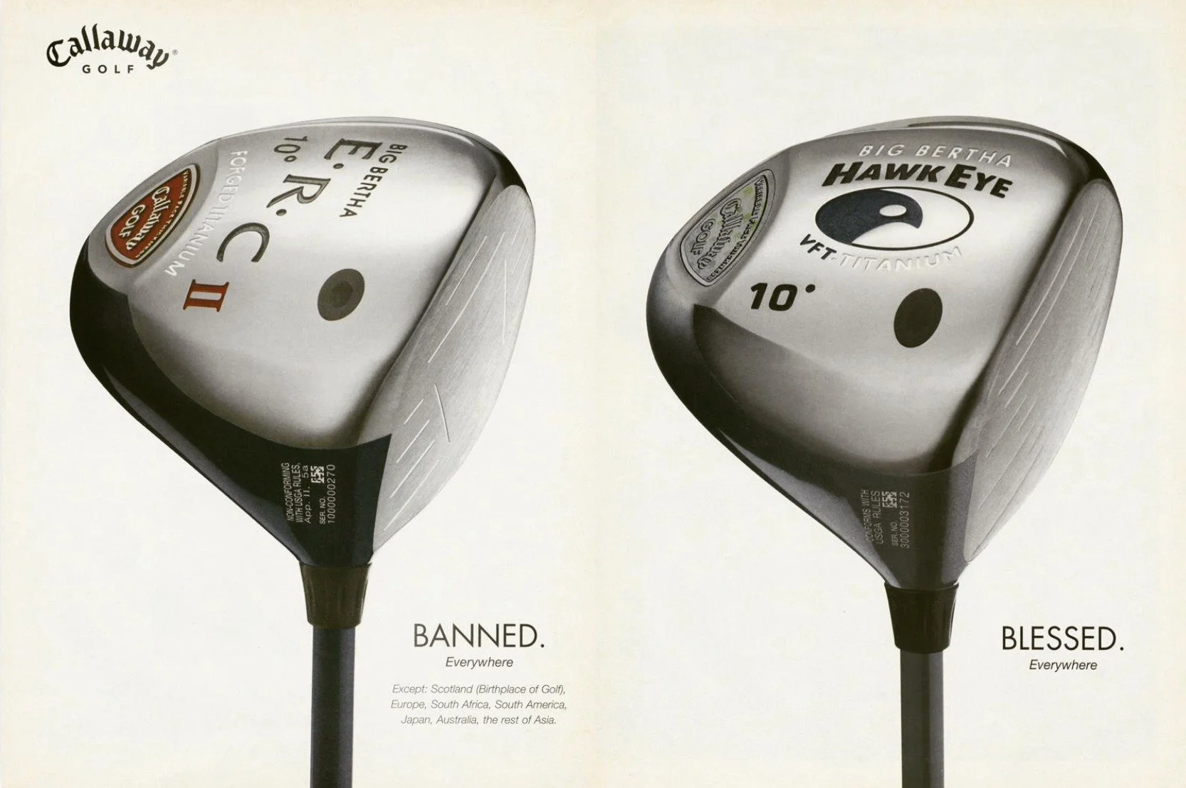 Blessed*
@callawaygolf 
@golfdigest 
CC.2001

#golf#vintagegolf #banned #blessed#callaway