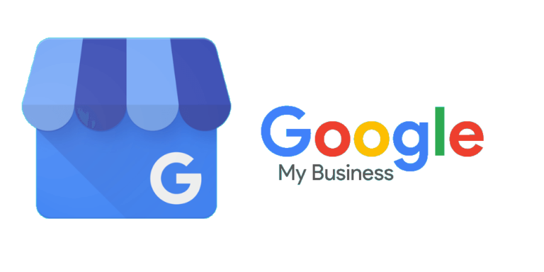 Google My Business logo with storefront icon
