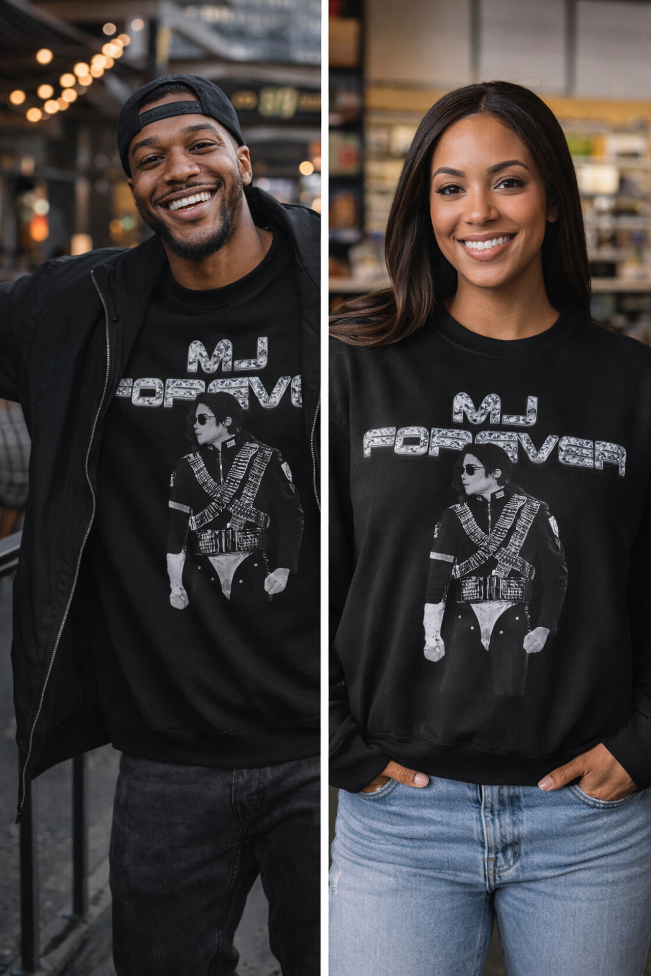 Michael Jackson MJ Forever Crewneck Sweatshirt