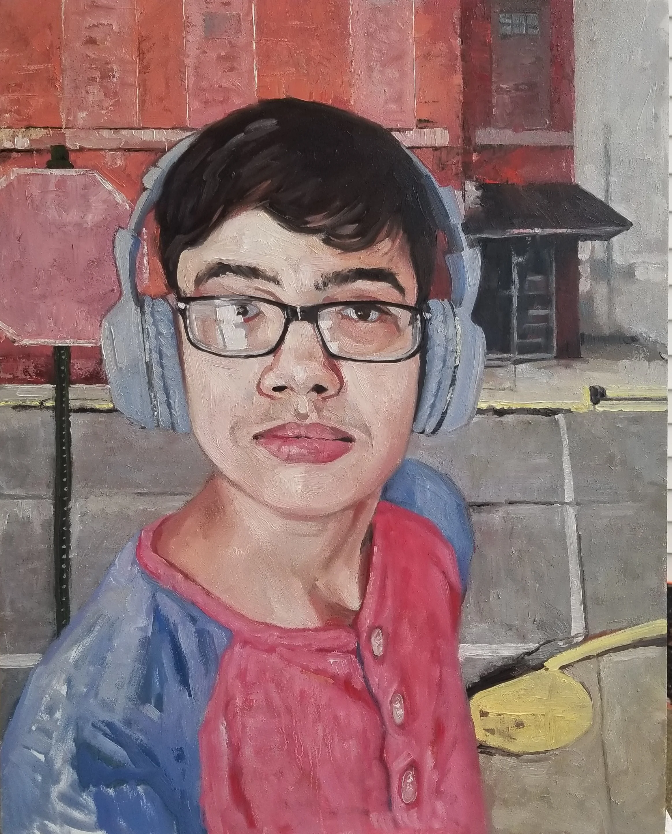 Benjie with Headphones