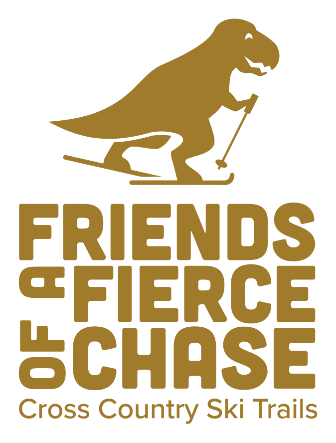 A gold version of the logo in a vertical layout