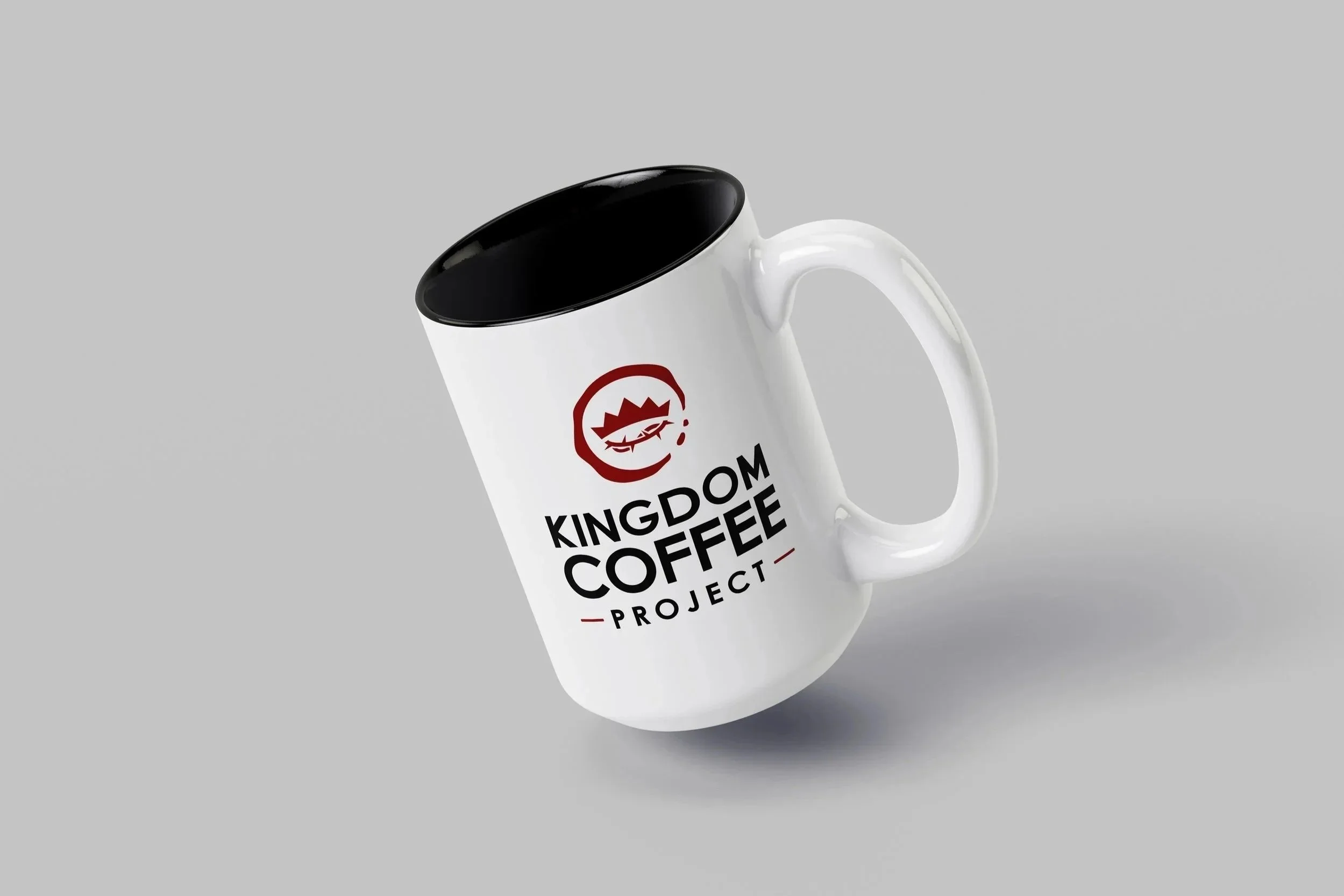 The logo printed on a coffee mug