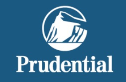 Prudential logo featuring a stylized mountain with a circular border.