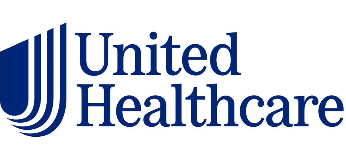 United Healthcare logo with a stylized U and waves in dark blue
