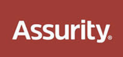 Assurity logo on a red background