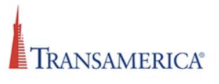 Transamerica logo with a red triangular tower and the company name in blue text.