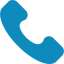 Icon of a blue telephone receiver