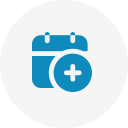 Calendar icon with a medical cross