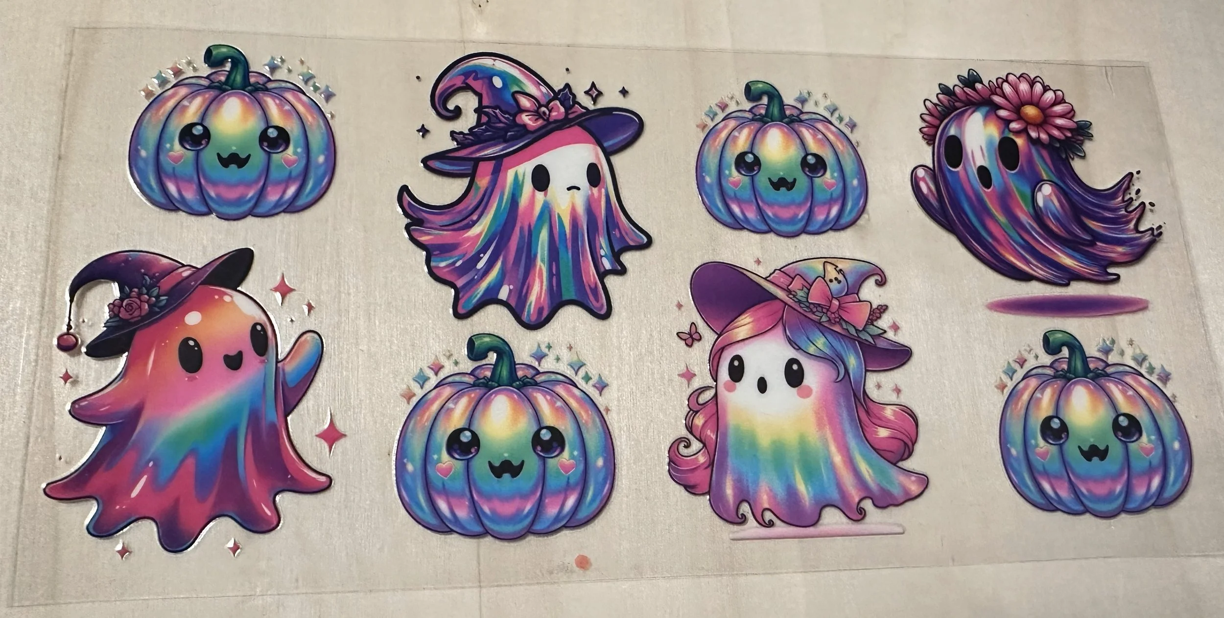Neon Ghosts Pumpkin
