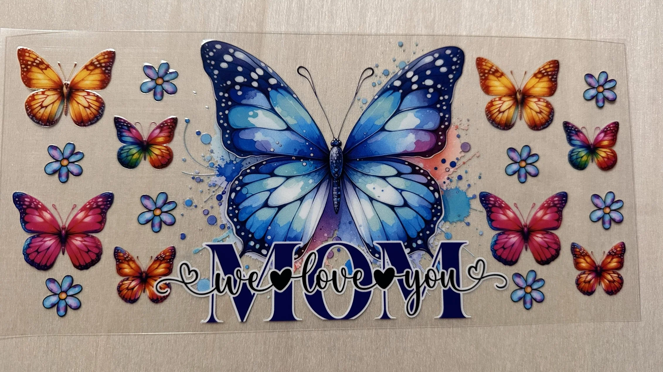 Mom- Blue Butterfly