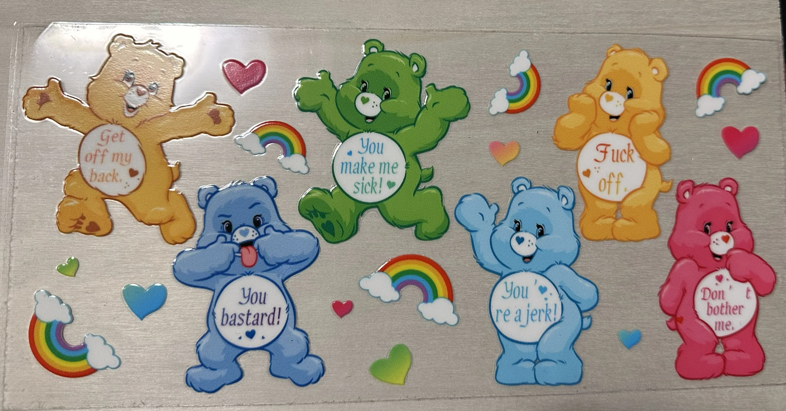 Care Bears- Swear- #*%- You make me sick