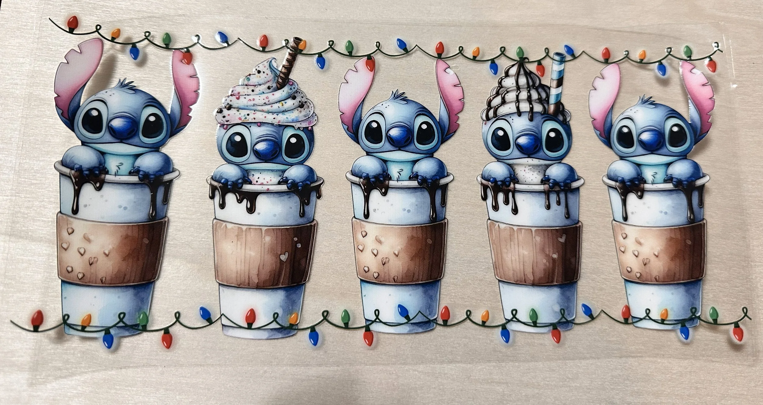 Stitch Christmas Cups