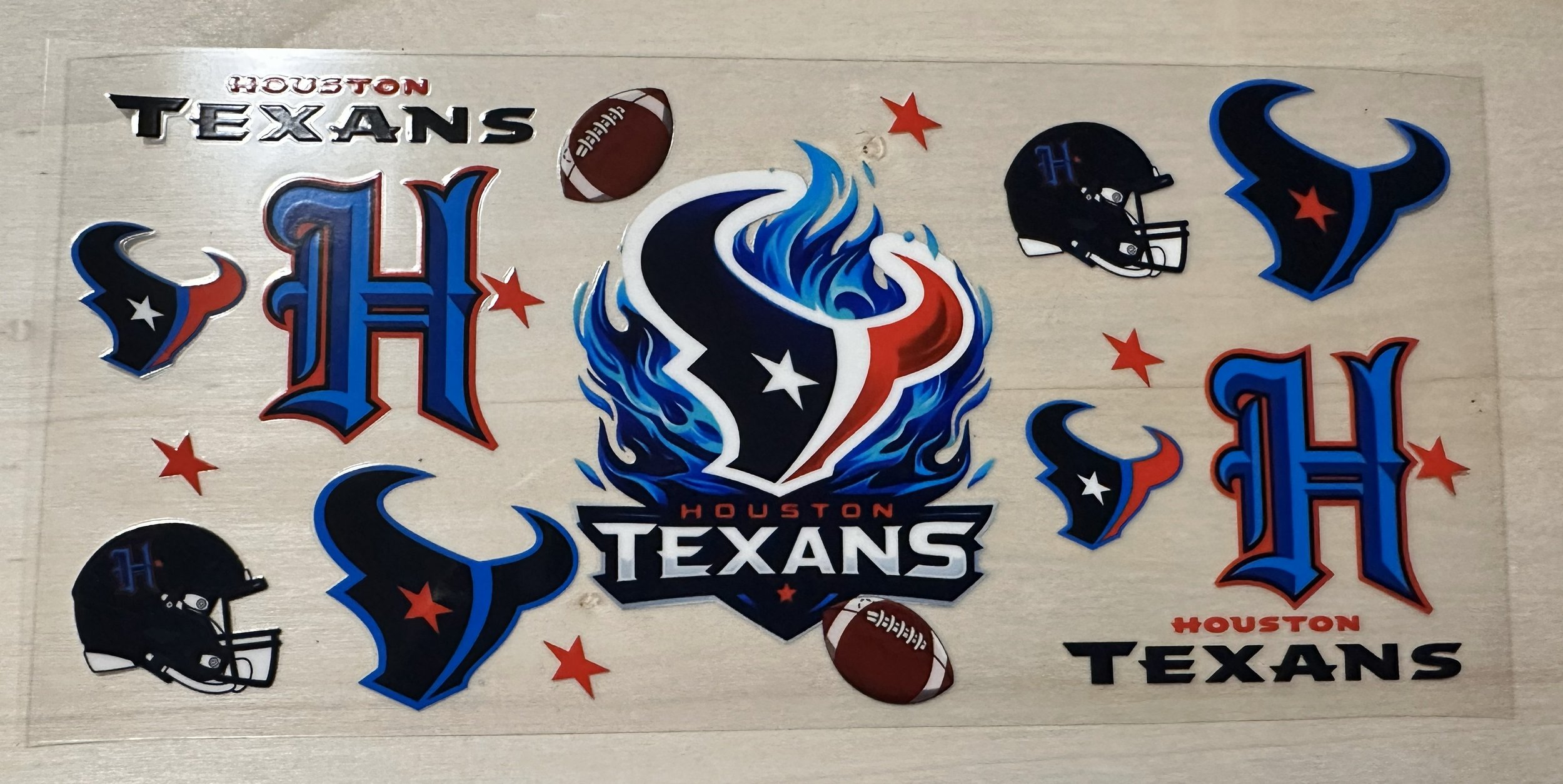 Houston Texas-Blue Fire