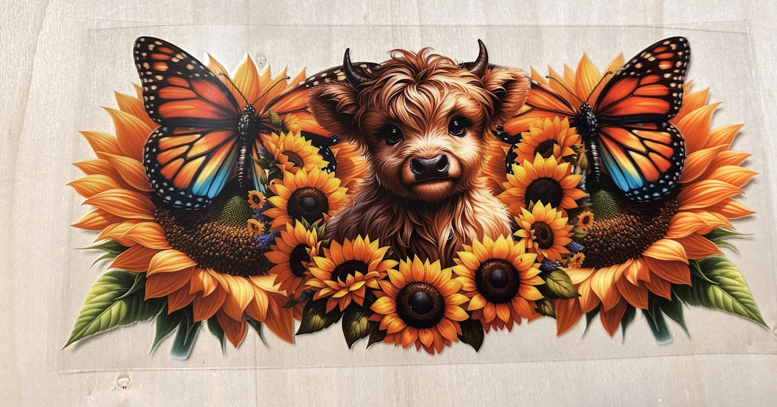 Cow-Butterfly-Sunflower
