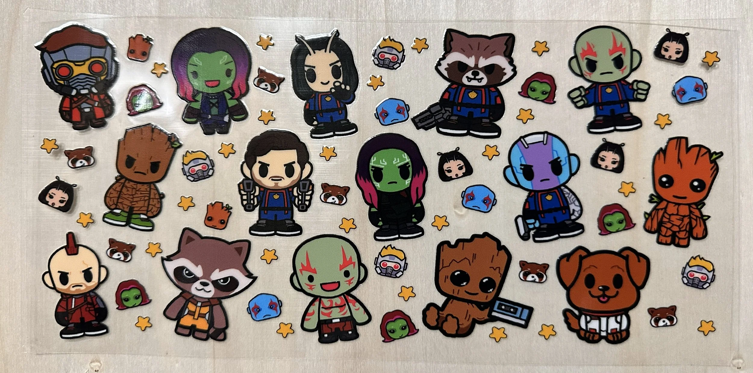 Guardians OF Galaxy- 2 all little and big heads
