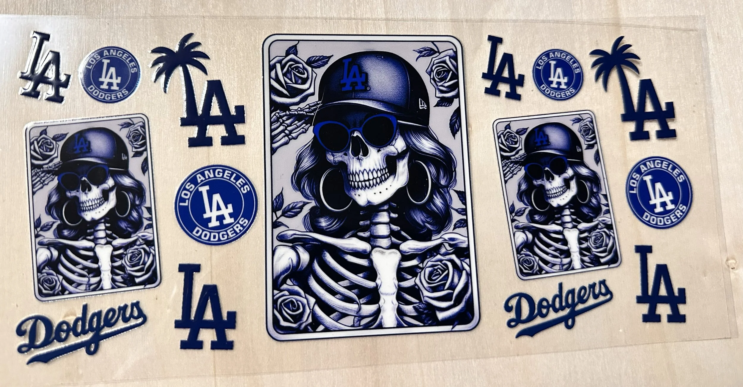 LA Dodgers- Women Skeleton