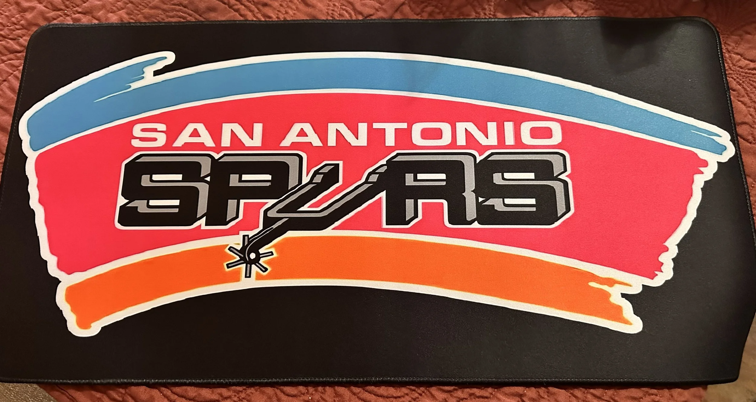 Desk Mat- Spurs Colorful