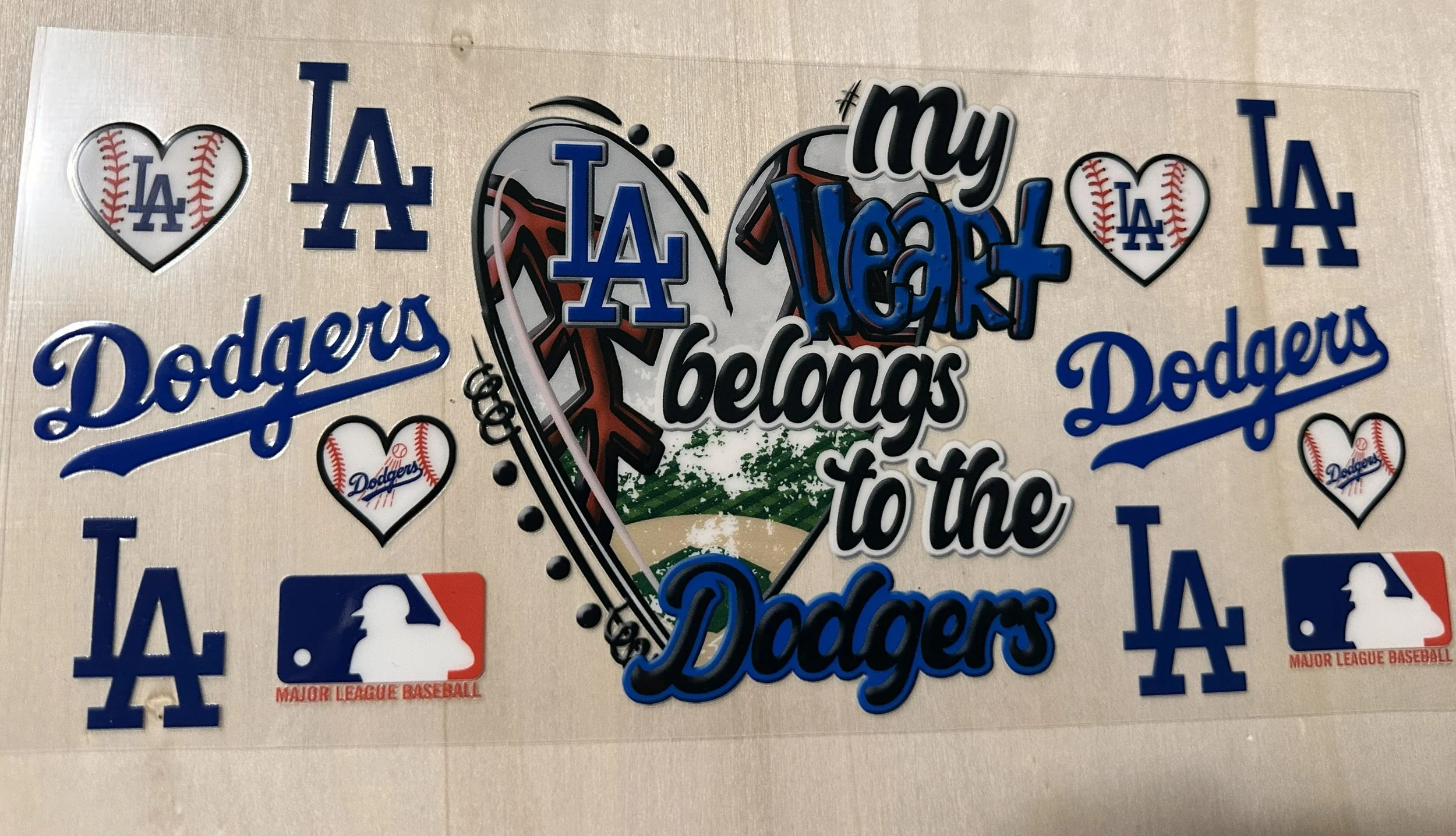 LA Dodgers-Heart