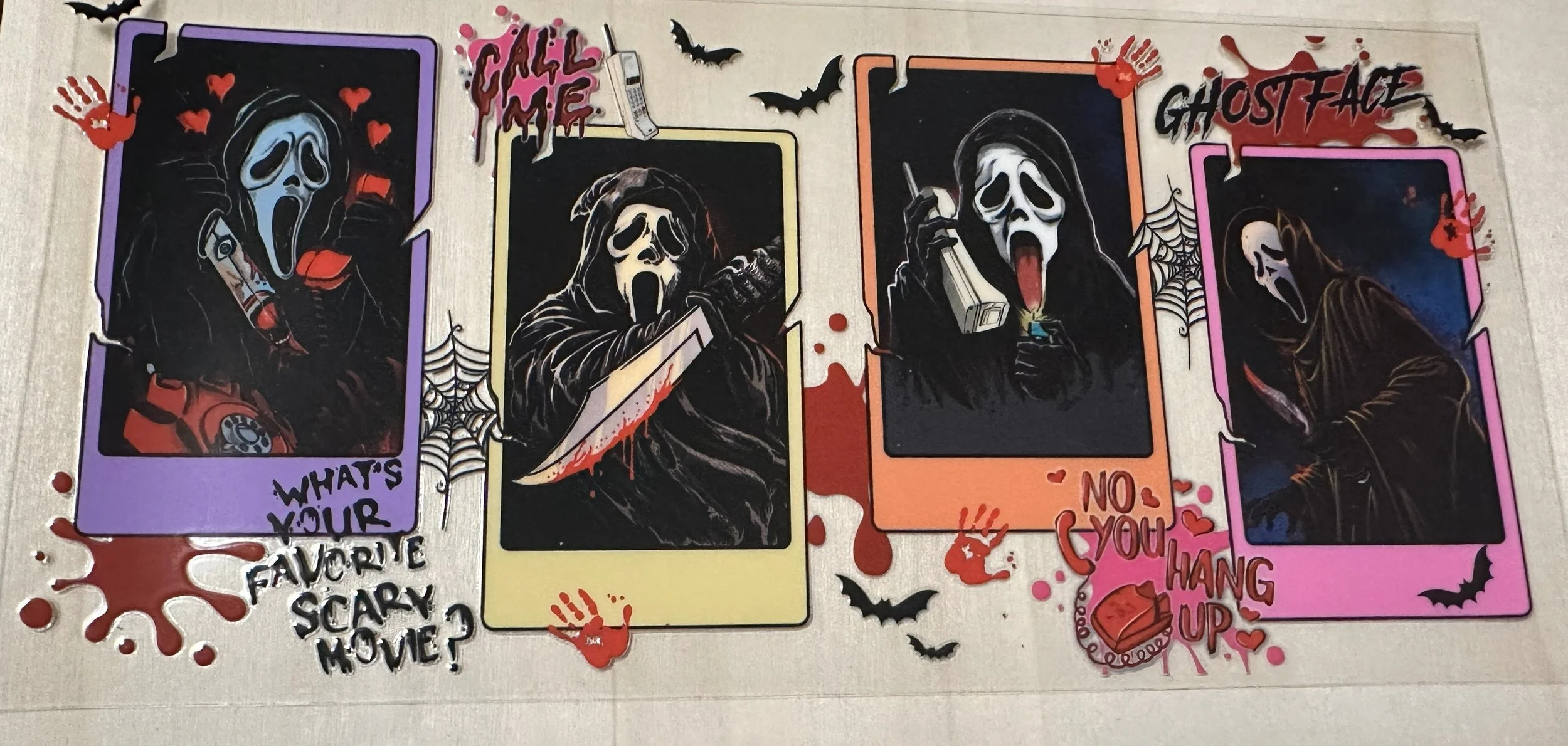 Scream-Neon Cards